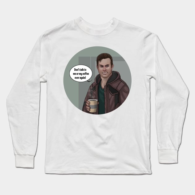 Coffee Gavin Long Sleeve T-Shirt by Julientel89